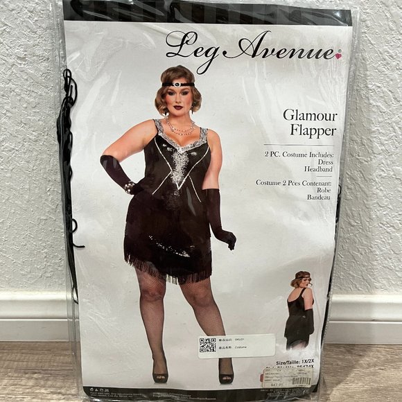 New Glamour Flapper Costume - Picture 1 of 4
